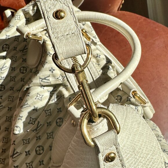 LOUIS VUITTON Monogram Mini Lin Croisette Marina GM Hand Bag satchel - Picture 8 of 15